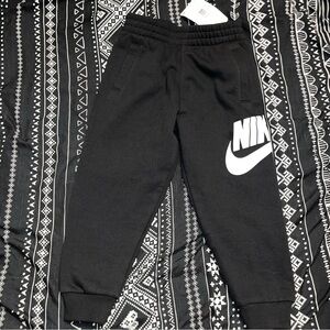 Nike Kids Black Sweatpants with Logo